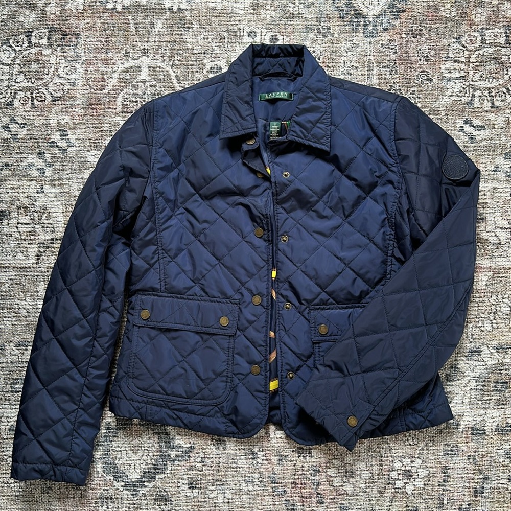 Ralph Lauren button puffer jacket